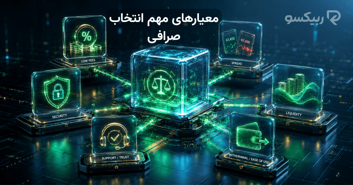 معیارهای انتخاب صرافی ارز دیجیتال