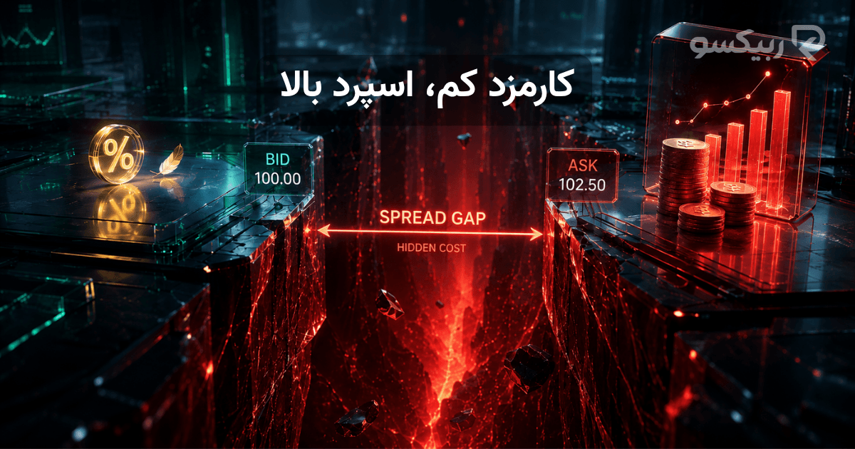 کارمزد کم و اسپرد بالا