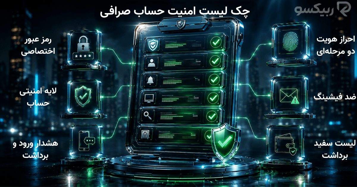 چکلیست امنیت حساب صرافی
